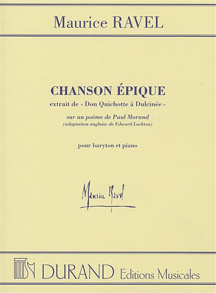 Chanson Epique Baryton-Piano (Ton Original